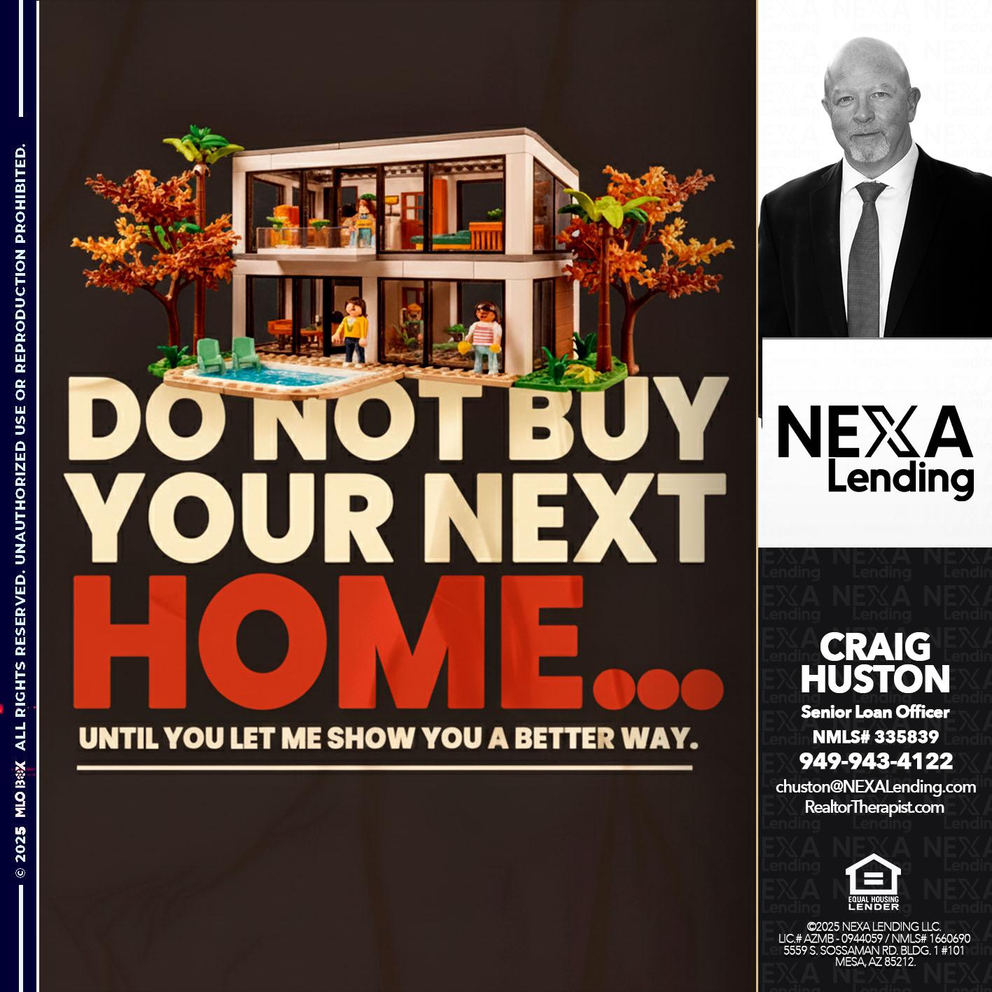 DO NOT - Craig Huston -Senior Loan Officer