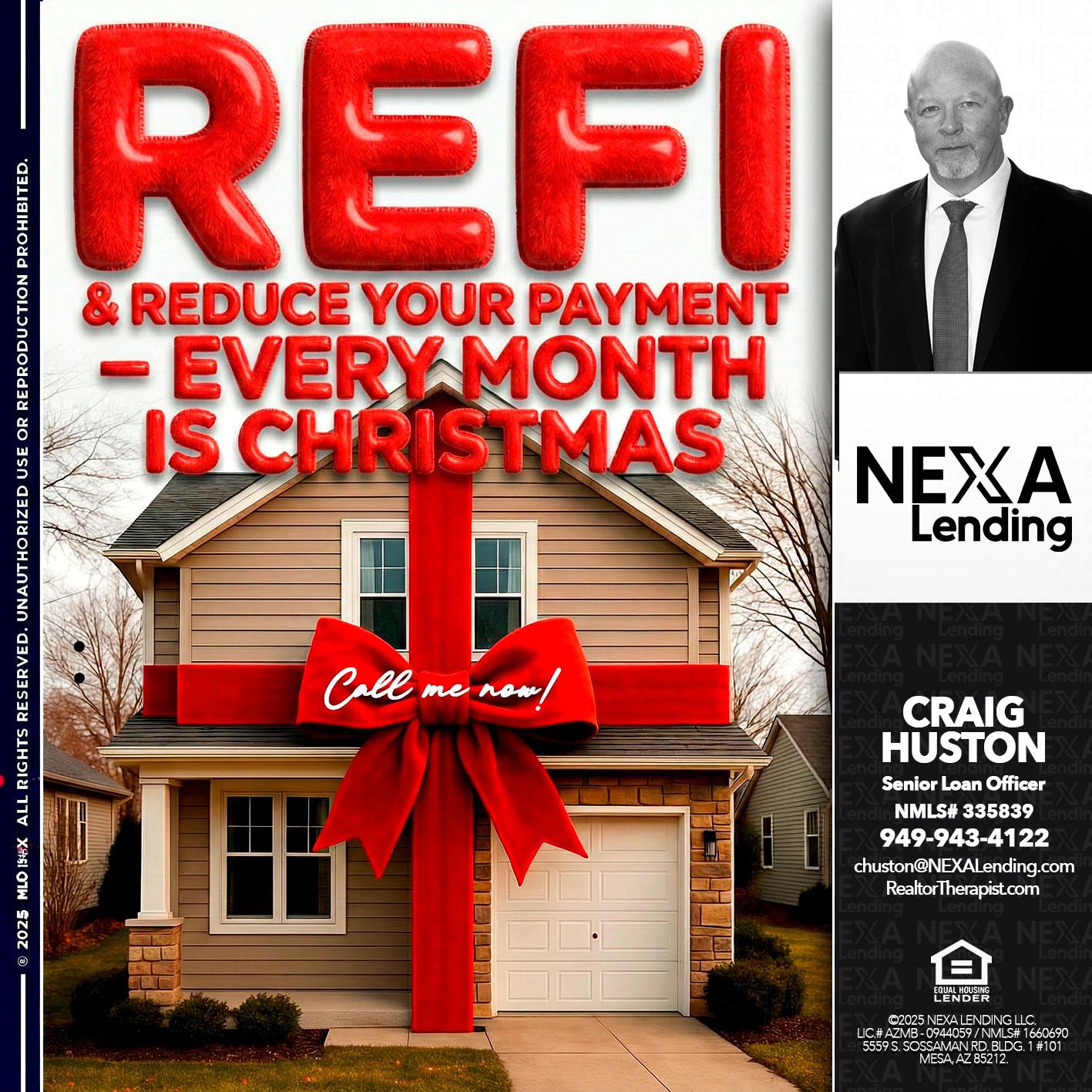 REFI - Craig Huston -Senior Loan Officer