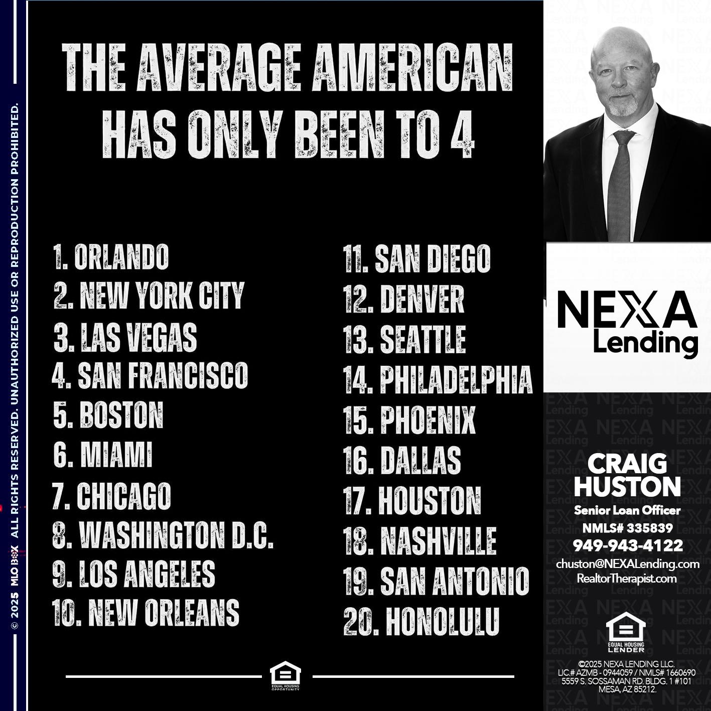 THE AVERAGE - Craig Huston -Senior Loan Officer