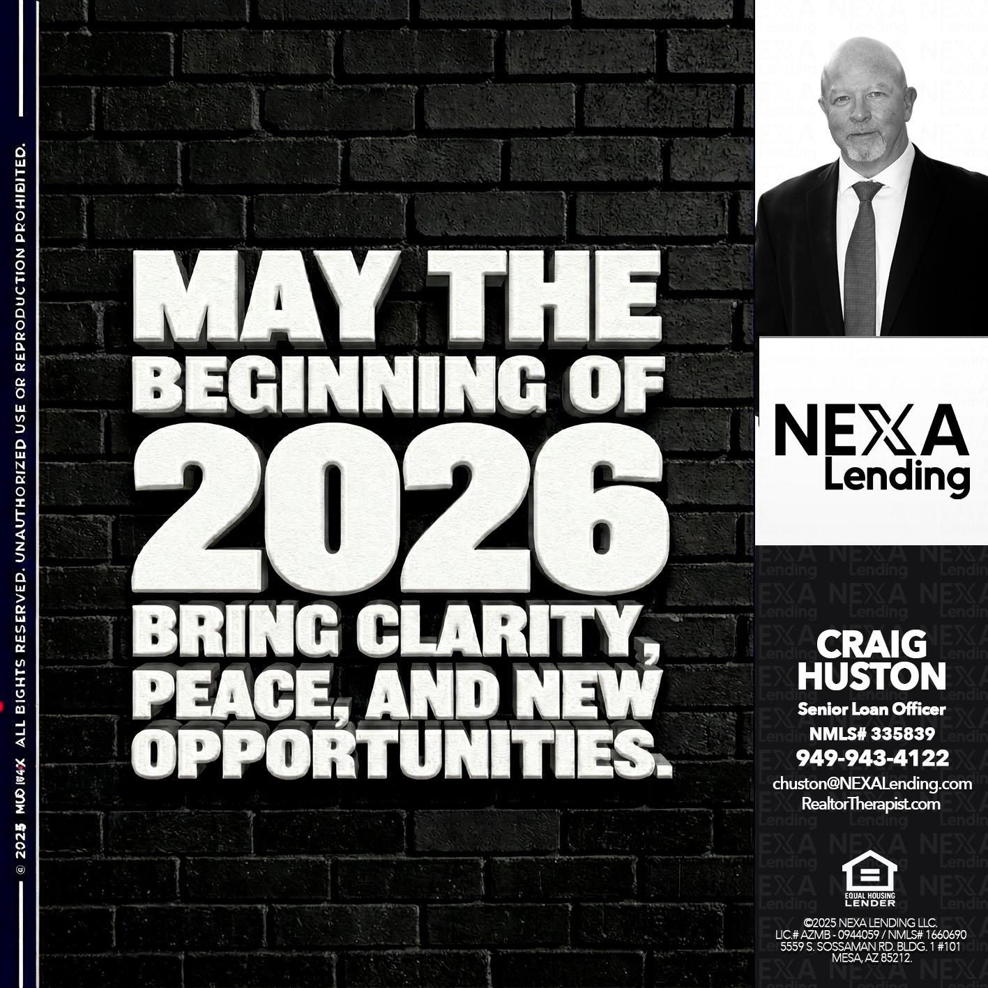 may the 2026 - Craig Huston -Senior Loan Officer