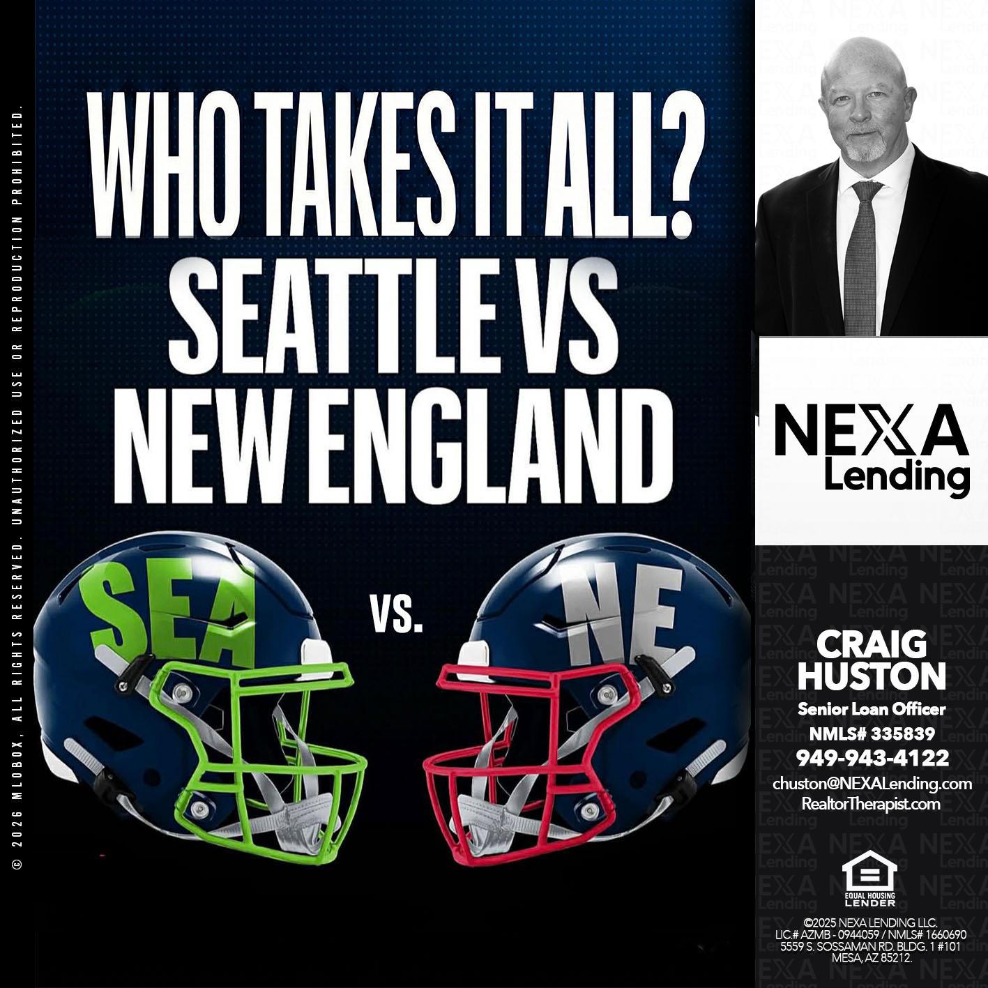 WHO TAKE IT ALL? - Craig Huston -Senior Loan Officer