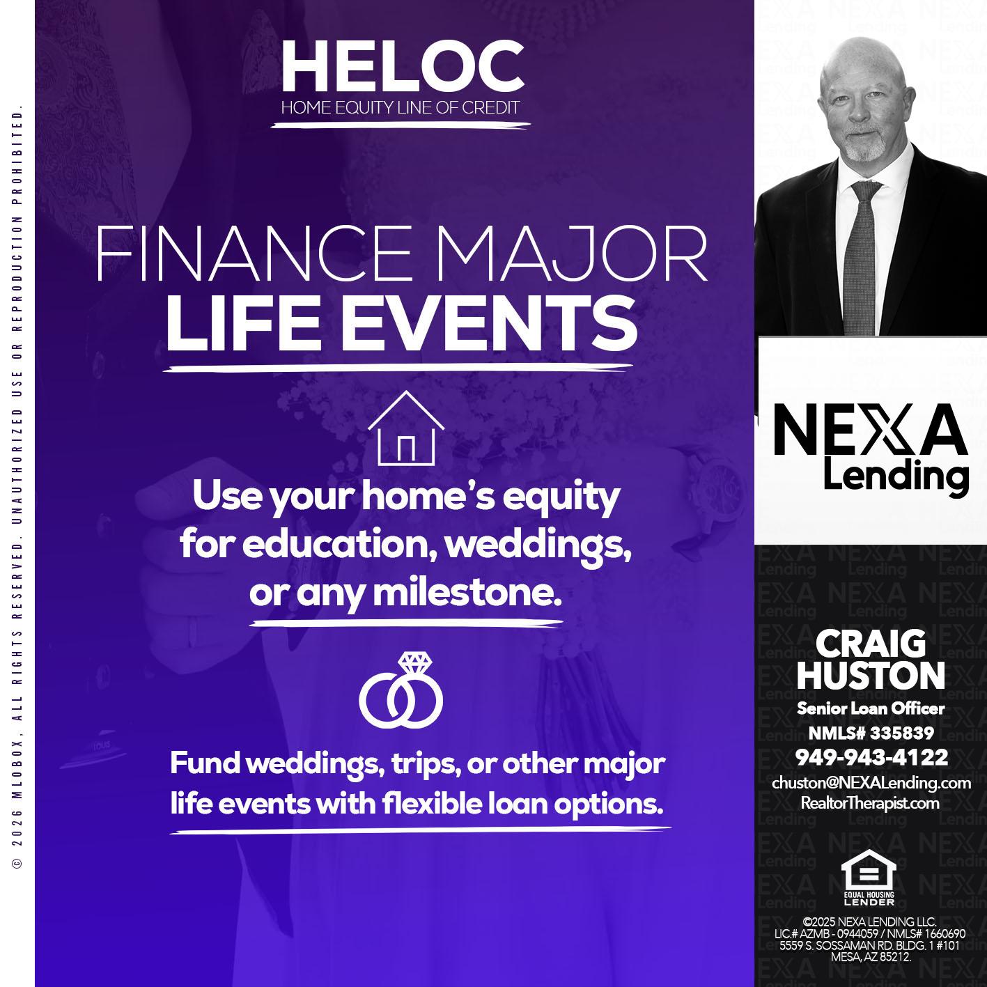 HELOC - Craig Huston -Senior Loan Officer