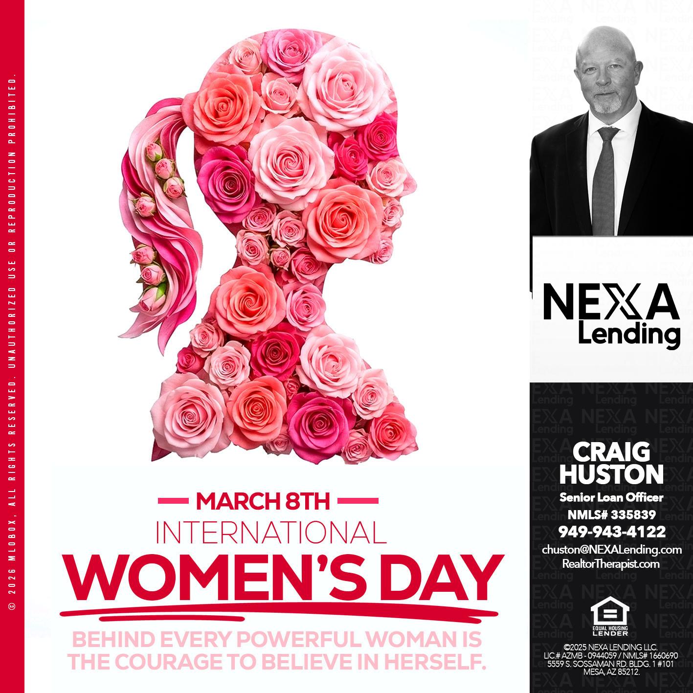 march 8th - Craig Huston -Senior Loan Officer