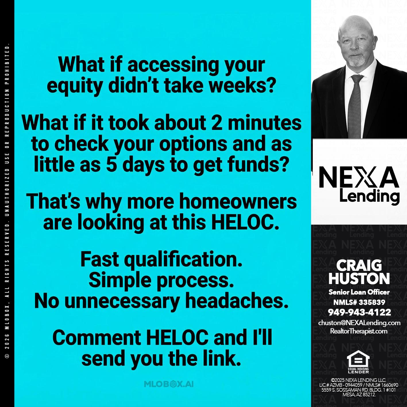 what if - Craig Huston -Senior Loan Officer