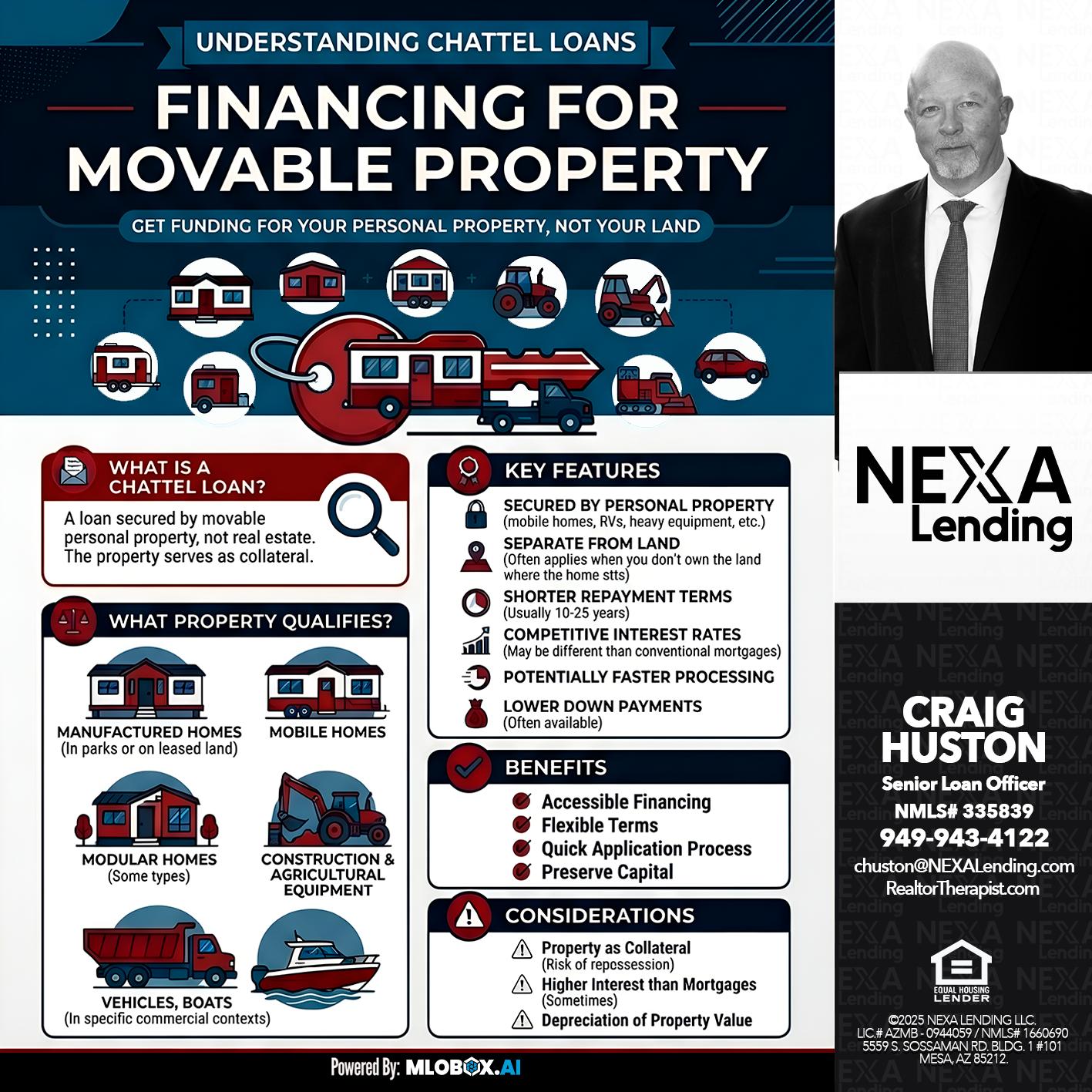 Chattel Loans - Craig Huston -Senior Loan Officer