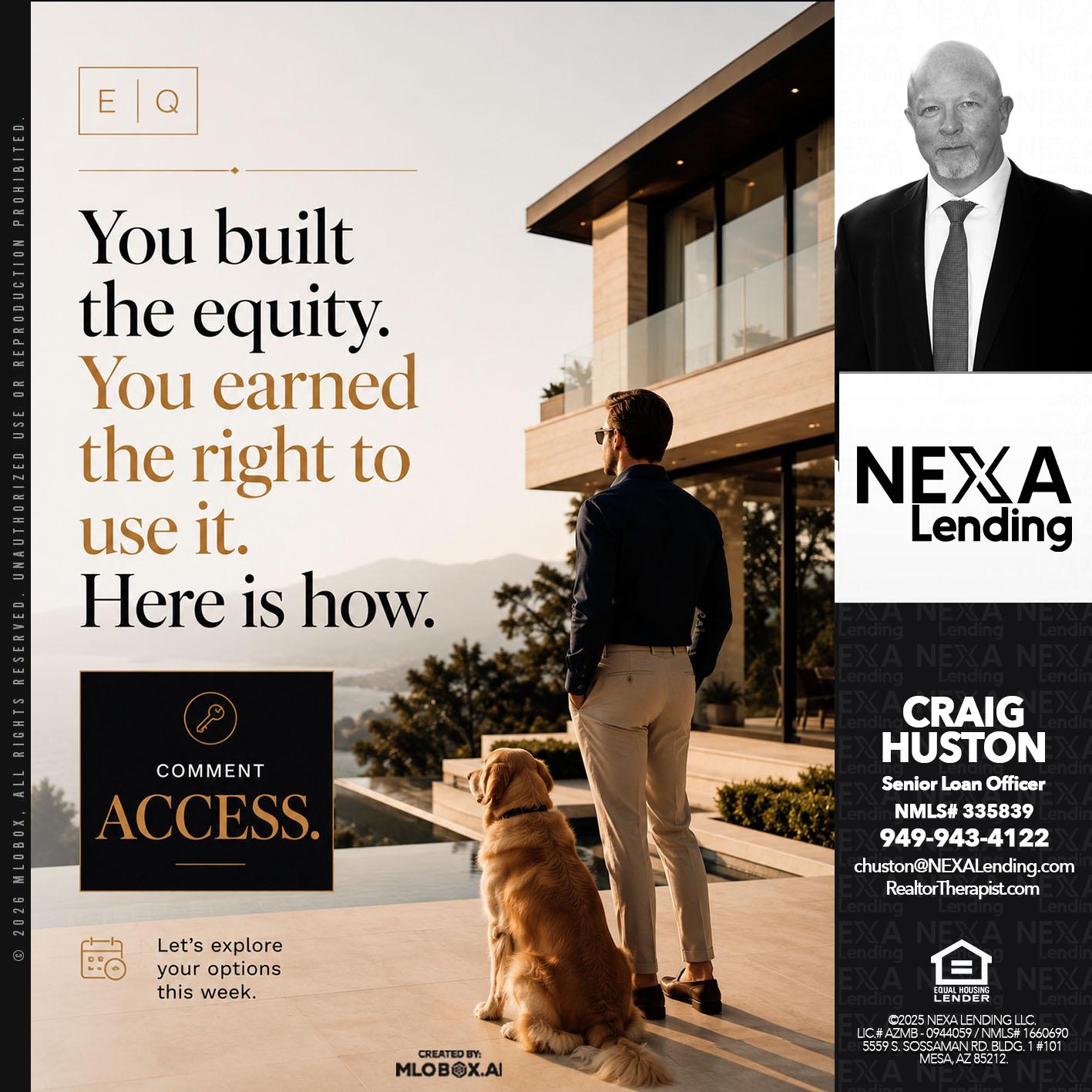 YOU BUILT - Craig Huston -Senior Loan Officer