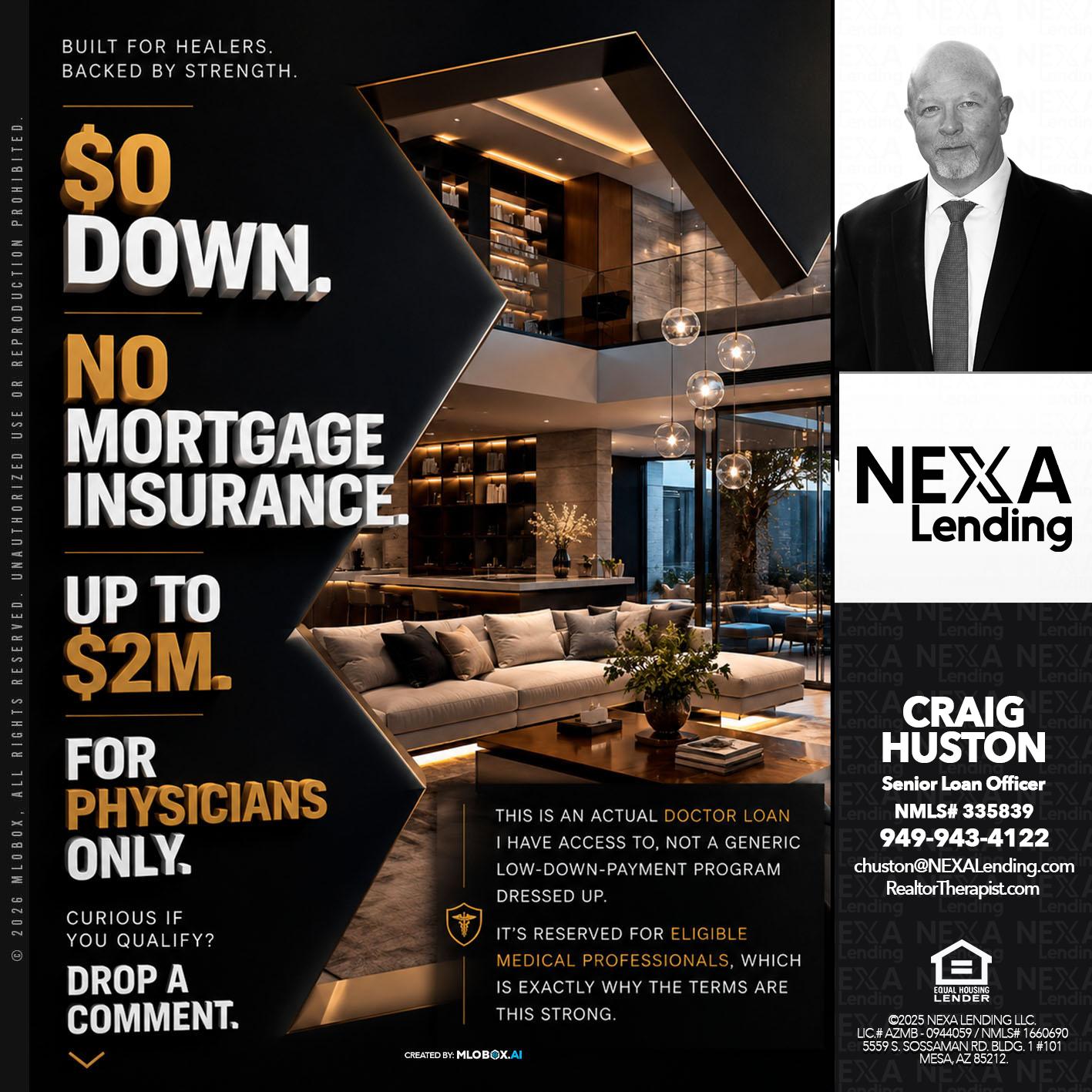$0 DOWN - Craig Huston -Senior Loan Officer